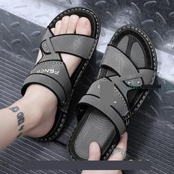 超帥氣 男士涼鞋 開車兩用 2024年新款 潮 夏季 防滑軟底拖鞋 休閒外穿涼拖 防水 歷史價格詳細信息