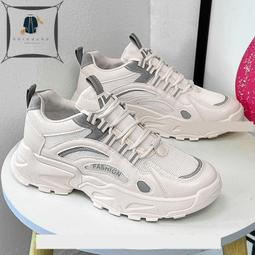 韓國時尚老爹鞋 原宿休閒鞋 港風運動鞋女ins潮 厚底阿甘鞋 百搭超火增高小白鞋 學生慢跑鞋 復古跑步鞋 歷史價格詳細信息