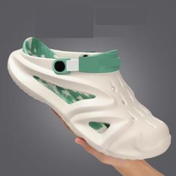 熱賣踩屎感洞洞男款2023新款夏季外穿沙灘防滑厚底eva頭拖男士 歷史價格詳細信息