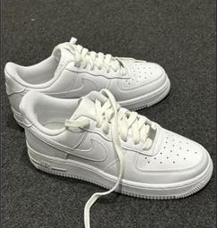 Nike Air Force 1 07 全白 白 男女鞋 AF1 鋼印 質感皮革 休閒鞋 零碼福利品【ACS】 歷史價格詳細信息