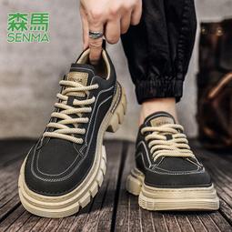 現貨馬丁靴男款秋冬季2023新款英倫風複古加絨中幫工裝休閑真皮短靴 歷史價格詳細信息