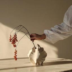 台灣現貨 侘寂風手工粗陶瓷花瓶中式復古民宿玄關桌面裝飾擺件 歷史價格詳細信息