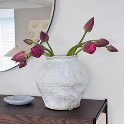 台灣現貨 侘寂風禪意擺件陶瓷花瓶粗陶瓶插花陶罐復古懷舊凹瓶手工民宿酒店 歷史價格詳細信息