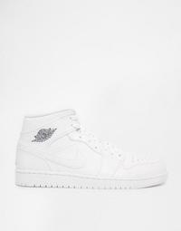 Air Jordan 1 Mid 全白 百搭 格子布 菱格 支撐 防滑 籃球鞋 DB6078-100 男女鞋 歷史價格詳細信息