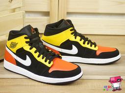 球鞋補習班 NIKE AIR JORDAN 1 MID GS ROYAL 黑藍 女 皇家藍 AJ1 554725-077 歷史價格詳細信息