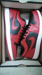 Nike Air Jordan 1 Low Varsity Red 反轉黑紅 籃球 男休閒鞋 553558-606 歷史價格詳細信息