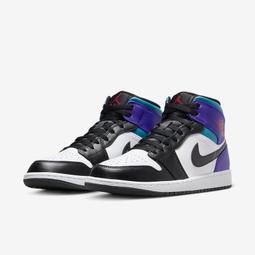 Nike Air Jordan 1 Mid [DQ8426-154] 男 休閒鞋 運動 喬丹 中筒 皮革 AJ1 白藍紫 歷史價格詳細信息