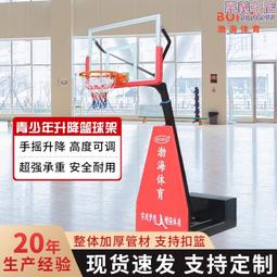 手搖升降籃球架室外　可調節升降籃球架比賽標準籃球架免】 歷史價格詳細信息