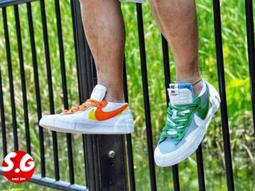 S.G NIKE BLAZER LOW 77 JUMBO SE FD0378-121 白灰 藍 米白 麂皮 休閒鞋男女鞋 歷史價格詳細信息