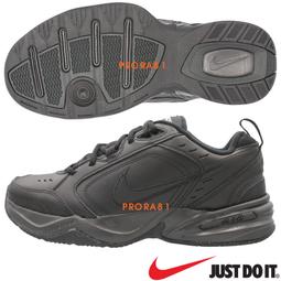 Nike 休閒鞋 Air Monarch IV 黑 全黑 老爹鞋 皮革 厚底 復古 男鞋 415445-001 歷史價格詳細信息