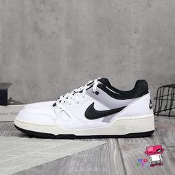 Nike Full Force LO FB1362-101 男 休閒鞋 運動 復古 皮革 低筒 奶油底 百搭 白黑 歷史價格詳細信息