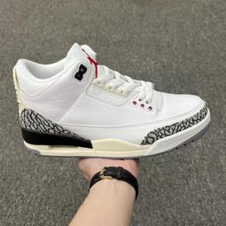 Nike Air Jordan 3 Retro 男 白 白水泥 老屁股 爆裂 喬丹 運動 休閒鞋 DN3707-100 歷史價格詳細信息