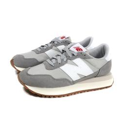 NEW BALANCE 休閒鞋 NB 237 灰白 麂皮 復古鞋 女 MS237GE 歷史價格詳細信息