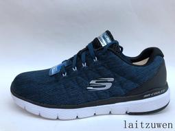 Skechers FLEX 藏青紫 寬楦 織布 運動鞋 女款 NO.J0955【新竹皇家 149570W-NVPR】 歷史價格詳細信息
