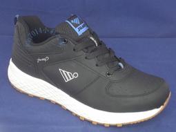 ╭♀小彩之家♀╮【JUMP 將門】輕量 男鞋 運動鞋 慢跑鞋  黑藍色 全新 橡膠底 臺灣製 有大尺碼30號(7032) 歷史價格詳細信息