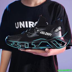 2024夏季透氣男子跑步鞋潮鞋韓版休閒men網布透氣飛織大碼運動鞋 歷史價格詳細信息