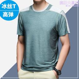 冰絲短袖T恤男  彈力舒適透氣 圓領T恤 速乾上衣 柔軟親膚短袖上衣 工作聚會休閒逛街 男生上衣【滿299元發貨】 歷史價格詳細信息