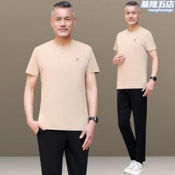 2023夏季運動套裝男 休閒寬鬆體恤短褲兩件套 短袖短褲跑服步 籃球服 居家休閒服 印花圓領短T 男生衣著 歷史價格詳細信息