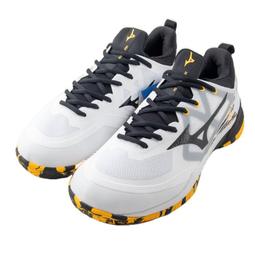 Mizuno 美津濃 羽球鞋 Wave Fang 2 寬楦 女鞋 白 粉 回彈 室內運動 桌球鞋 71GA2313-22 歷史價格詳細信息
