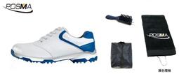高爾夫球鞋女款球鞋 防側滑釘鞋 防水透氣 舒適柔軟  GSH051白 綠 配POSMA鞋包 2合1清潔刷   高爾夫球 歷史價格詳細信息
