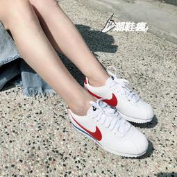 NIKE WMNS CLASSIC CORTEZ LEATHER 女休閒鞋 807471103 白紅 歷史價格詳細信息