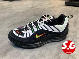 Nike Air Max 98 男鞋 黑白橘紅 氣墊 復古 氣墊 慢跑鞋 休閒鞋 640744-016 歷史價格詳細信息
