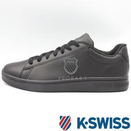 K-swiss Court Shield 黑色 皮革 休閒運動鞋 女款NO.J1285【新竹皇家96599-057】 歷史價格詳細信息