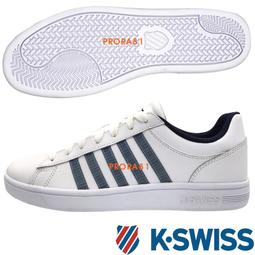 K-SWISS 06154-149 白&times;黑&times;紅 Court Winston 3D線條休閒運動鞋【男女同款】153K 歷史價格詳細信息