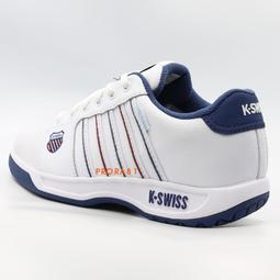 K-SWISS 白X藍(漸層) Court Tiebreak 皮質休閒運動鞋【有12號、13號】346K 加贈襪子 歷史價格詳細信息