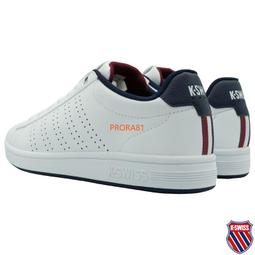 K-SWISS 白X藍(漸層) Court Tiebreak 皮質休閒運動鞋【有12號、13號】346K 加贈襪子 歷史價格詳細信息