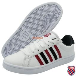K-SWISS Court Tiebreak 白色 皮質休閒運動鞋【有12、13號】321K 免運費加贈襪子 歷史價格詳細信息