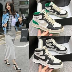 Z&amp;秋季高級感高幫小白鞋女2022年新款秋款百搭平底休閑板鞋 歷史價格詳細信息