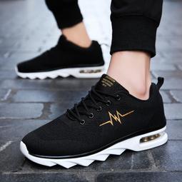 Z[推薦男鞋2022新款透氣跑步運動鞋男士潮鞋春夏季網面休閑飛 歷史價格詳細信息