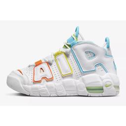Nike Air More Uptempo GS 大AIR 白 粉紫漸層 女鞋 大童鞋 休閒鞋 零碼福利品 【ACS】 歷史價格詳細信息