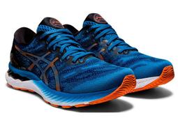 ASICS 亞瑟士 GEL-NIMBUS 23 高緩衝 黑藍 慢跑鞋 男鞋 寬楦 歷史價格詳細信息