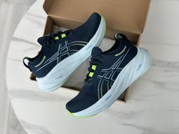 Asics 亞瑟士 慢跑鞋 GEL-Nimbus 26 男鞋 女鞋 藍 綠 緩衝 厚底 針織 運動鞋 1011B794402 歷史價格詳細信息