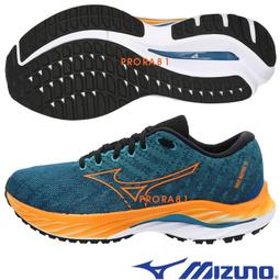 Mizuno J1GC-200342 深丈青 RIDER 24 波浪片避震慢跑鞋 有12、13號 001M免運費加贈襪子 歷史價格詳細信息