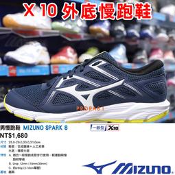 Mizuno 慢跑鞋 Spark 8 灰 白 美津濃 入門款 運動鞋 男鞋【ACS】 K1GA2303-53 歷史價格詳細信息