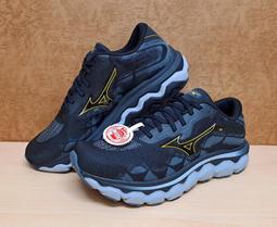 Mizuno 美津濃 慢跑鞋 Wave Horizon 6 男鞋 藍 銀 緩震 運動鞋 J1GC2226-22 歷史價格詳細信息