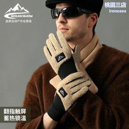 冬季保暖手套加厚加絨觸屏防風手套PU皮電動車騎行情侶手套男女士 歷史價格詳細信息