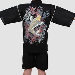 &Omega;衣枝獨袖&Omega;日式純棉家居服男士短袖睡衣套裝日本和服甚平溫泉汗蒸服 歷史價格詳細信息