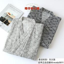 純棉紗布浴袍日式男士大尺碼和服睡袍夏薄款抽繩浴袍汗蒸服睡衣 歷史價格詳細信息