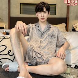 男睡衣 短袖褲夏季夏天薄款學生卡通青少年男士男式大碼傢居服套裝  可以下標備註尺碼 歷史價格詳細信息