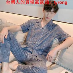 夏季新款男士全棉七分袖襯衣青年學生休閑襯衫潮流休閑帥氣男外套-靚仔男裝 歷史價格詳細信息