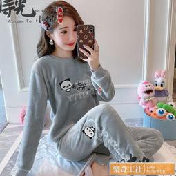 可開發票 睡衣女冬款德絨保暖內衣套裝自發熱一體加絨加厚秋衣秋褲打底衫冬 歷史價格詳細信息