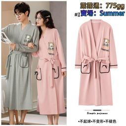 TK精品【五 .壹 鉅惠}男士睡衣 情侶睡衣 家居服情侶睡袍女夏季薄款純棉短袖新款夏天睡衣男士大碼夏款浴袍家居服  露天 歷史價格詳細信息