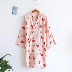 日式和服袍100%全棉紗布浴袍男女士春夏季薄款睡袍日系素色情侶睡衣中長款浴袍汗蒸衣甚平和服 歷史價格詳細信息