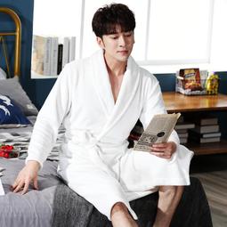 睡袍睡衣女冬季加厚法蘭絨浴袍春秋加絨加長款男士情侶珊瑚絨浴衣[樂營睡衣] 歷史價格詳細信息