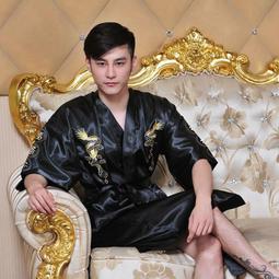 唐裝男式中式刺繡龍圖綢緞上衣中國風春款漢服中裝長袖薄外套禮服 男士唐裝 歷史價格詳細信息