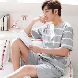 TJ男士家居fu男士睡yi高級感短袖寬鬆高檔寬鬆夏季睡yi男 男士睡yi夏季冰絲短袖短ku男款夏天家居 歷史價格詳細信息